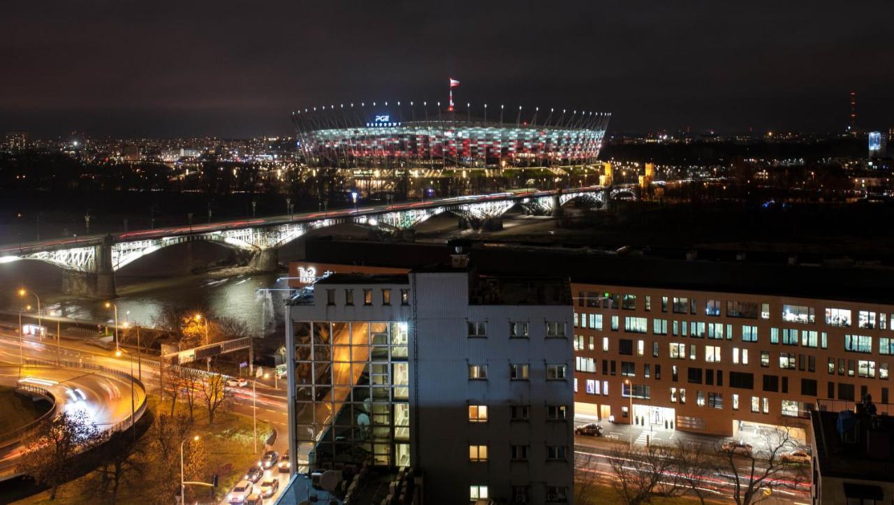 Apartment River Front, Great View From 14Th Floor, Next To Pge Narodowy Stadium, Torwar - By Warsawskyline Apartments Exteriör bild